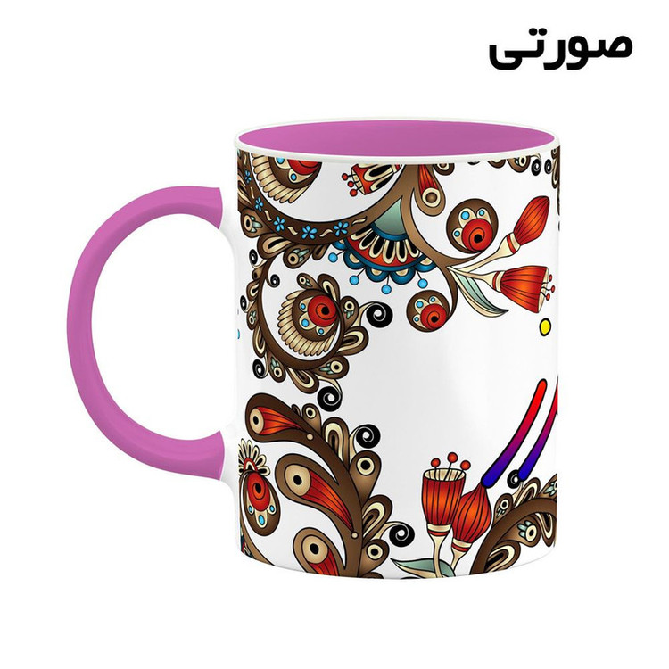 ماگ ( جعبه کادویی رایگان) اسم فرامرز سنتی گل و بته کد mgh46330