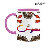 ماگ ( جعبه کادویی رایگان) اسم مهوش سنتی گل و بته کد mgh47815