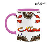 ماگ ( جعبه کادویی رایگان) اسم مهتاب سنتی گل و بته کد mgh47668
