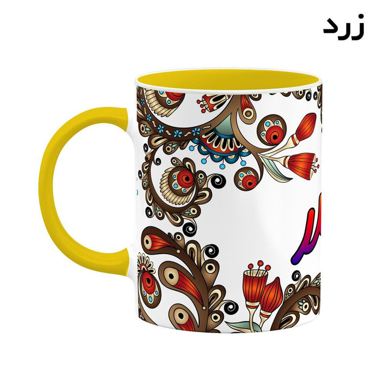 ماگ ( جعبه کادویی رایگان) اسم آتیلا سنتی گل و بته کد mgh43293