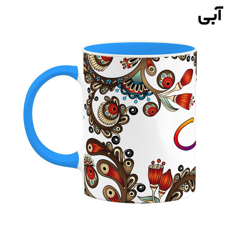 ماگ ( جعبه کادویی رایگان) اسم کوروش سنتی گل و بته کد mgh46617