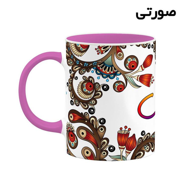 ماگ ( جعبه کادویی رایگان) اسم کوروش سنتی گل و بته کد mgh46617