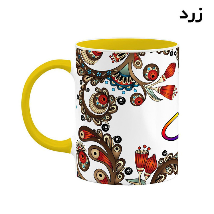 ماگ ( جعبه کادویی رایگان) اسم پارمین سنتی گل و بته کد mgh44319