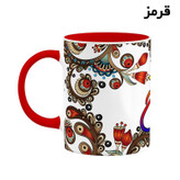 ماگ ( جعبه کادویی رایگان) اسم فرخ سنتی گل و بته کد mgh46350
