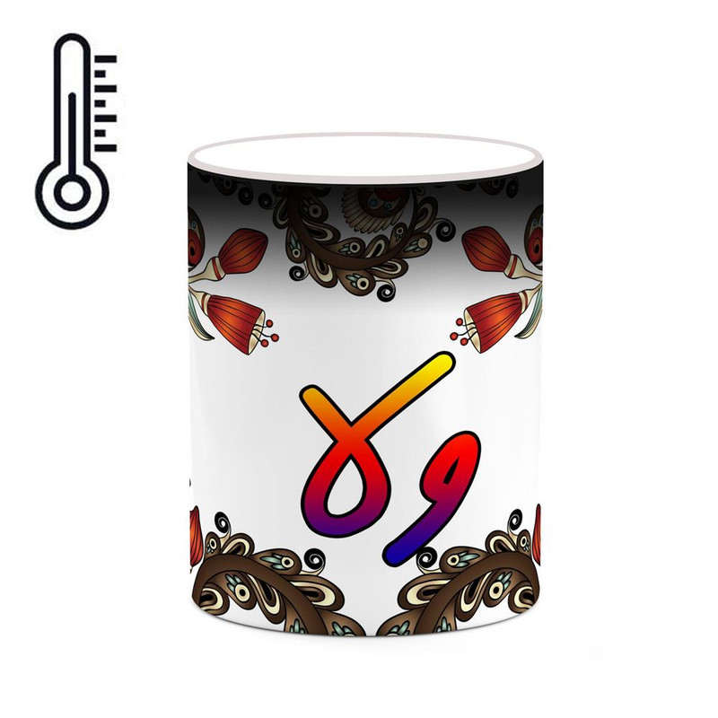 ماگ ( جعبه کادویی رایگان)  حرارتی   اسم ولا  سنتی گل و بته کد mgh48408