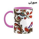 ماگ ( جعبه کادویی رایگان) اسم دادآور سنتی گل و بته کد mgh44917