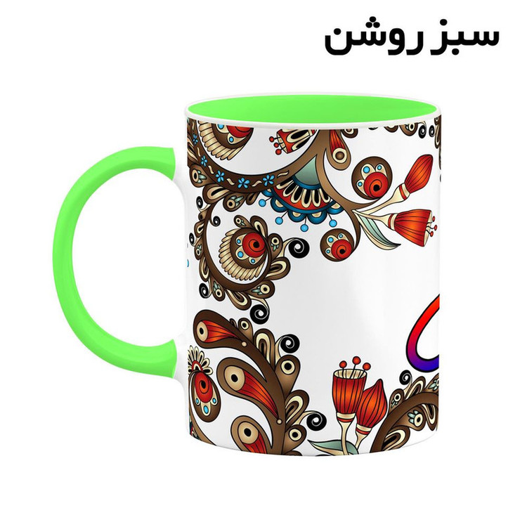 ماگ ( جعبه کادویی رایگان) اسم لیال سنتی گل و بته کد mgh46918
