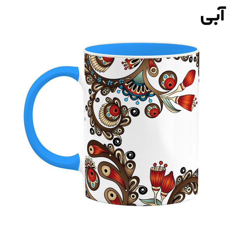 ماگ ( جعبه کادویی رایگان) اسم لیرا سنتی گل و بته کد mgh46923