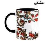 ماگ ( جعبه کادویی رایگان) اسم لیرا سنتی گل و بته کد mgh46923