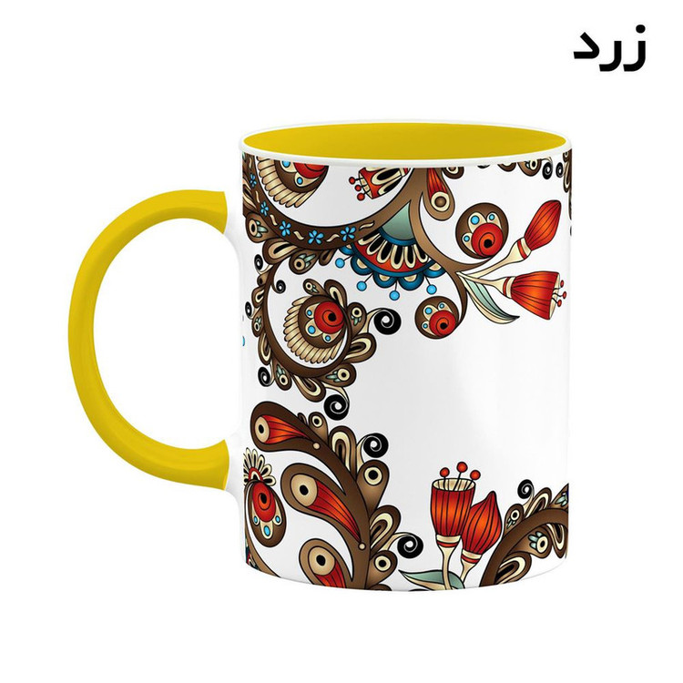 ماگ ( جعبه کادویی رایگان) اسم لیرا سنتی گل و بته کد mgh46923