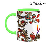 ماگ ( جعبه کادویی رایگان) اسم ستاتیرا سنتی گل و بته کد mgh45572