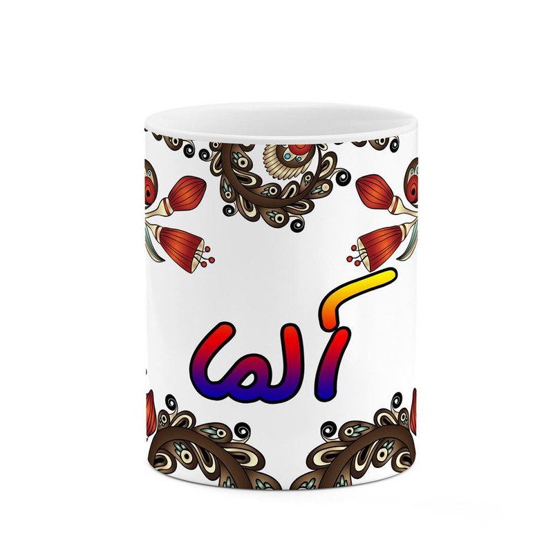 ماگ ( جعبه کادویی رایگان)     اسم آلما  سنتی گل و بته کد mgh43724