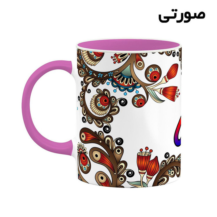 ماگ ( جعبه کادویی رایگان) اسم آلما سنتی گل و بته کد mgh43724