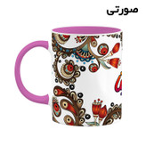 ماگ ( جعبه کادویی رایگان) اسم آلوینا سنتی گل و بته کد mgh43738