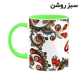 ماگ ( جعبه کادویی رایگان) اسم آلوینا سنتی گل و بته کد mgh43738