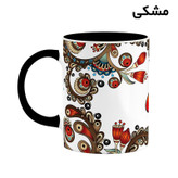 ماگ ( جعبه کادویی رایگان) اسم الینا سنتی گل و بته کد mgh43752