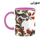 ماگ ( جعبه کادویی رایگان) اسم الینا سنتی گل و بته کد mgh43752
