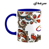 ماگ ( جعبه کادویی رایگان) اسم ارسامن سنتی گل و بته کد mgh43439