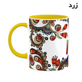 ماگ ( جعبه کادویی رایگان) اسم لارا سنتی گل و بته کد mgh46879