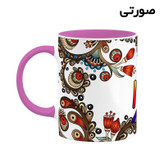 ماگ ( جعبه کادویی رایگان) اسم لارا سنتی گل و بته کد mgh46879
