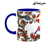 ماگ ( جعبه کادویی رایگان) اسم اپرویز سنتی گل و بته کد mgh43260