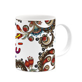 ماگ ( جعبه کادویی رایگان) اسم تباک سنتی گل و بته کد mgh44540