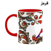 ماگ ( جعبه کادویی رایگان) اسم غاتفر سنتی گل و بته کد mgh46226