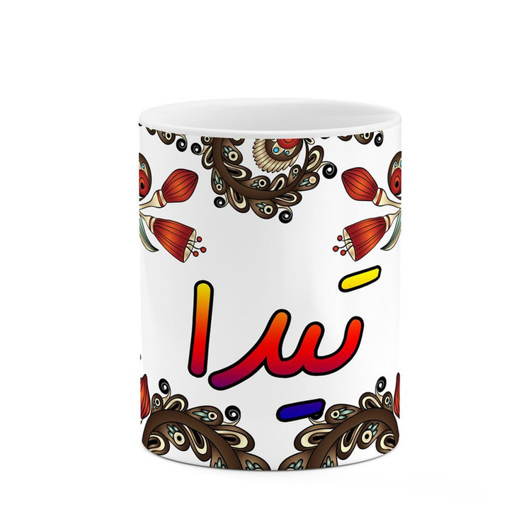 ماگ ( جعبه کادویی رایگان) اسم تیدا سنتی گل و بته کد mgh44612