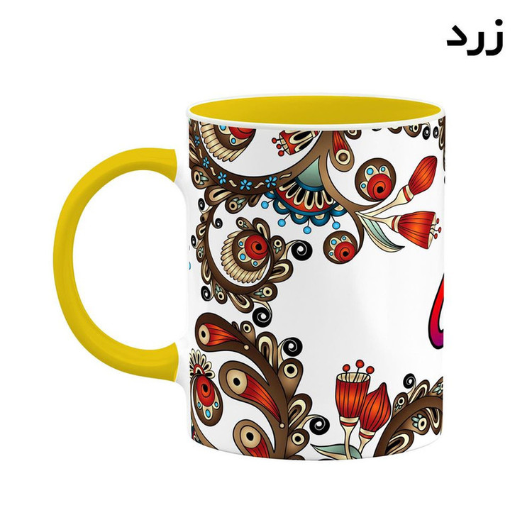 ماگ ( جعبه کادویی رایگان) اسم توکا سنتی گل و بته کد mgh44598