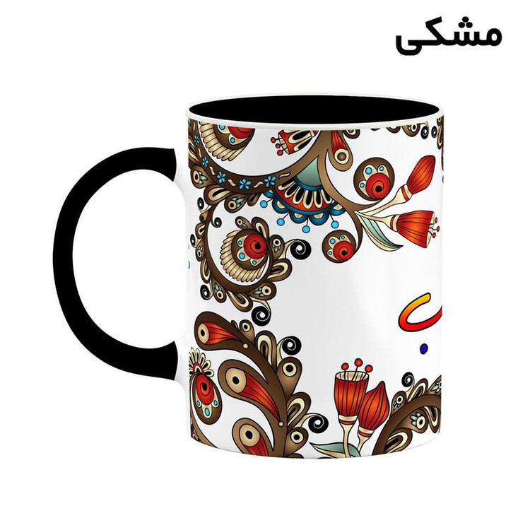 ماگ ( جعبه کادویی رایگان) اسم جاماسب سنتی گل و بته کد mgh44650