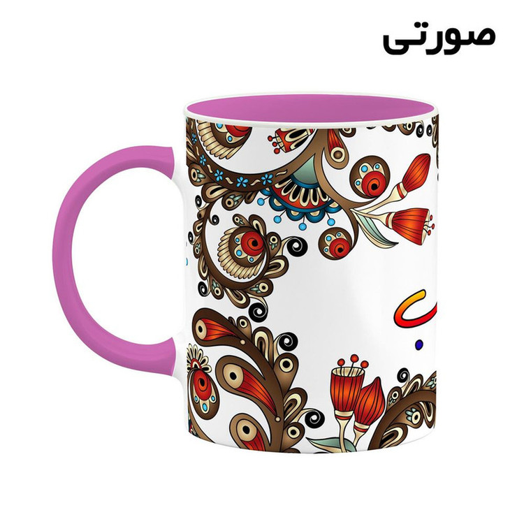ماگ ( جعبه کادویی رایگان) اسم جاماسب سنتی گل و بته کد mgh44650