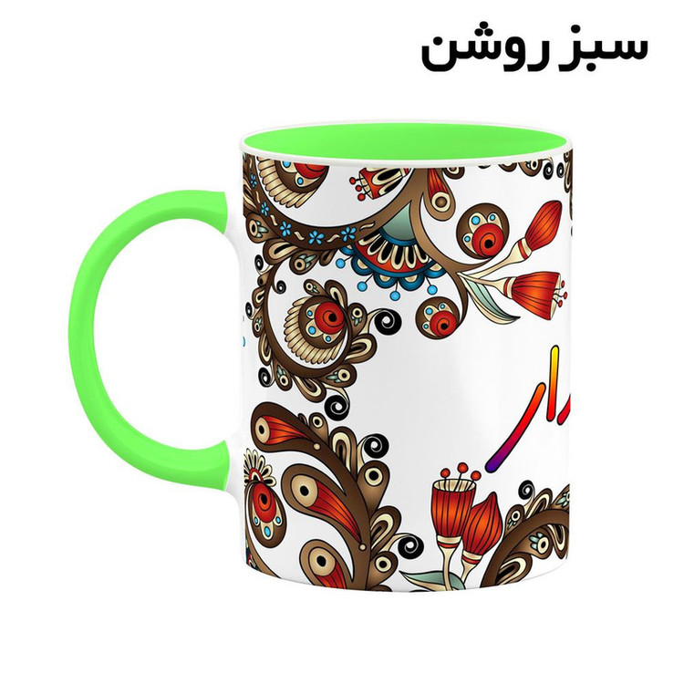 ماگ ( جعبه کادویی رایگان) اسم سپهدار سنتی گل و بته کد mgh45560