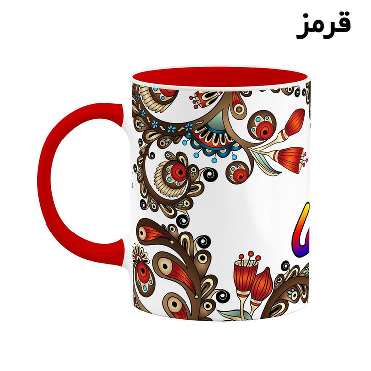 ماگ ( جعبه کادویی رایگان) اسم سها سنتی گل و بته کد mgh45660