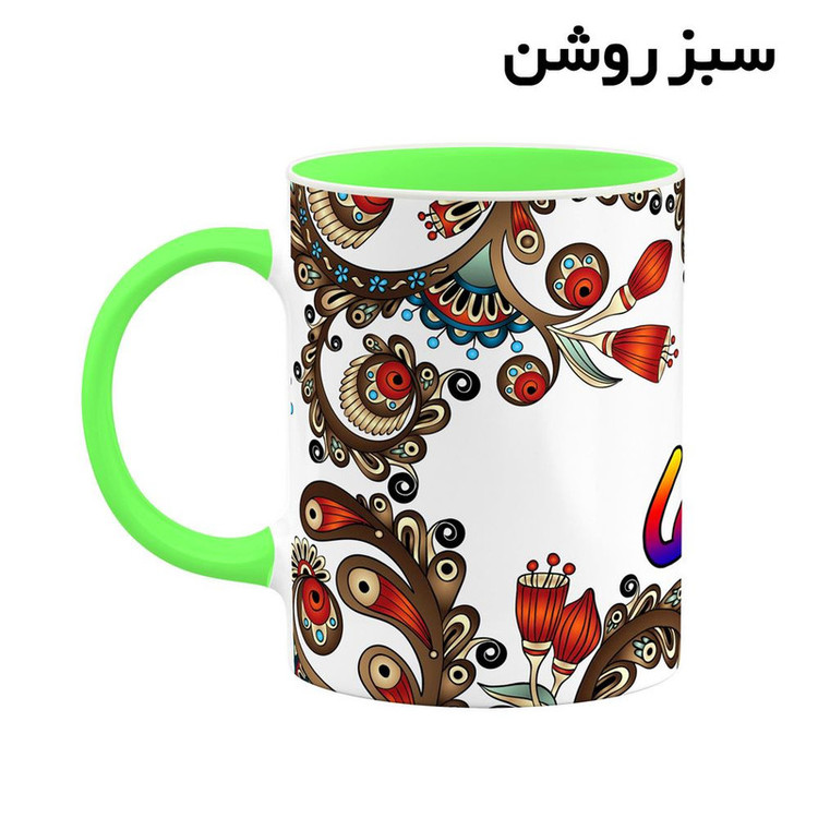 ماگ ( جعبه کادویی رایگان) اسم سها سنتی گل و بته کد mgh45660