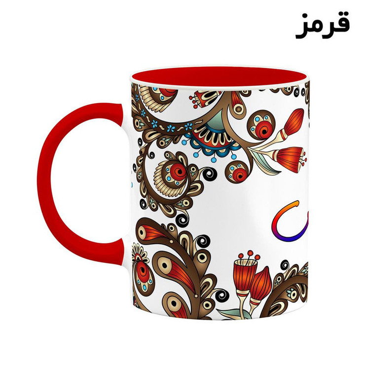 ماگ ( جعبه کادویی رایگان) اسم سوشیانس سنتی گل و بته کد mgh45687