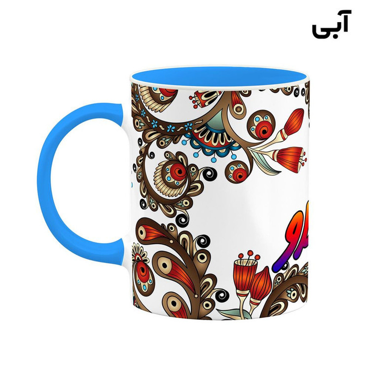 ماگ ( جعبه کادویی رایگان) اسم سیلاو سنتی گل و بته کد mgh45719