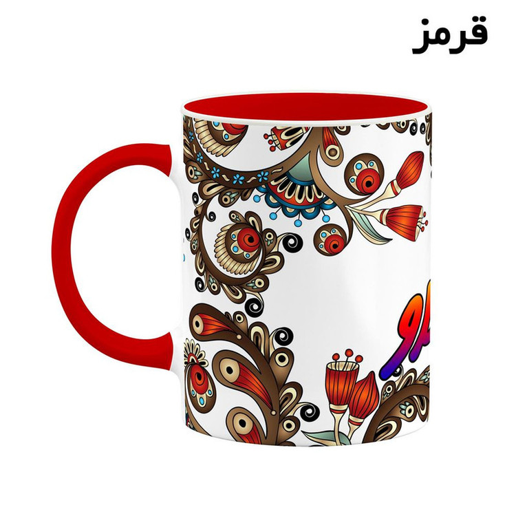 ماگ ( جعبه کادویی رایگان) اسم سیلاو سنتی گل و بته کد mgh45719