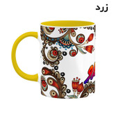 ماگ ( جعبه کادویی رایگان) اسم سیلاو سنتی گل و بته کد mgh45719