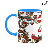 ماگ ( جعبه کادویی رایگان) اسم سیلوانا سنتی گل و بته کد mgh45720