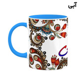 ماگ ( جعبه کادویی رایگان) اسم سئوگی سنتی گل و بته کد mgh45733