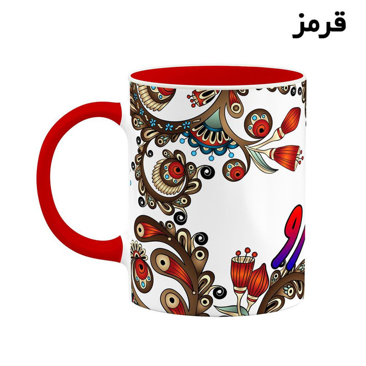 ماگ ( جعبه کادویی رایگان) اسم شارو سنتی گل و بته کد mgh45767