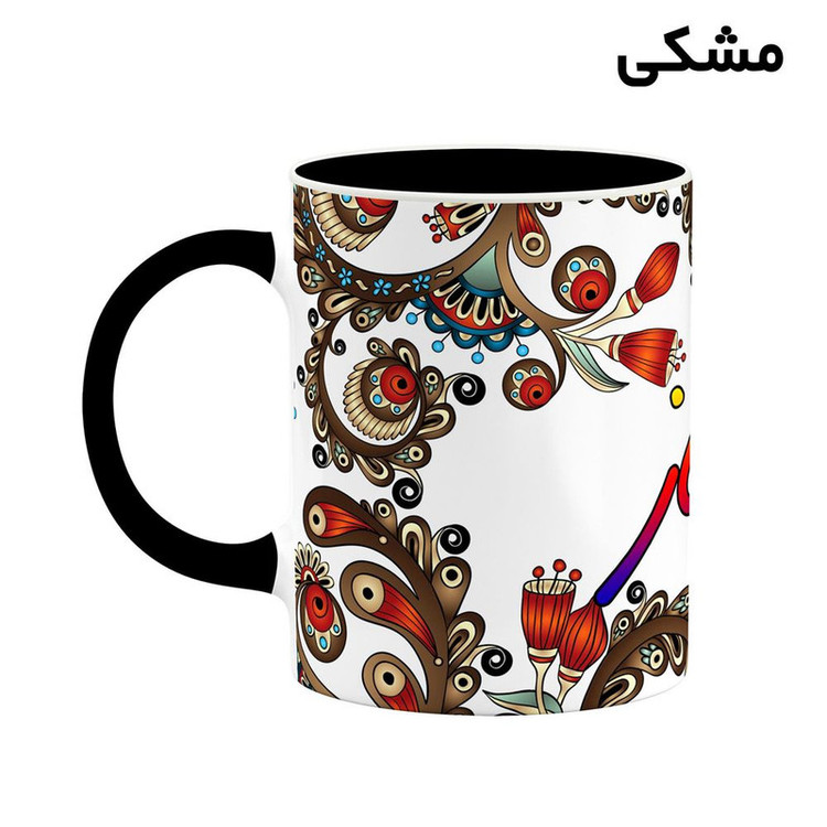 ماگ ( جعبه کادویی رایگان) اسم شاناز سنتی گل و بته کد mgh45778