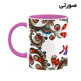 ماگ ( جعبه کادویی رایگان) اسم شاهرود سنتی گل و بته کد mgh45788