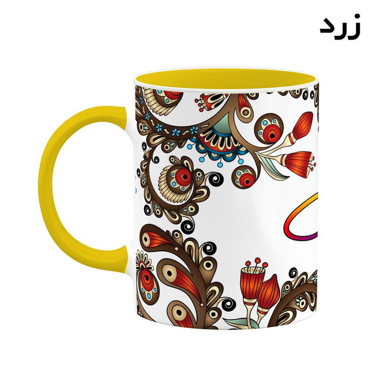 ماگ ( جعبه کادویی رایگان) اسم شیروی سنتی گل و بته کد mgh45937