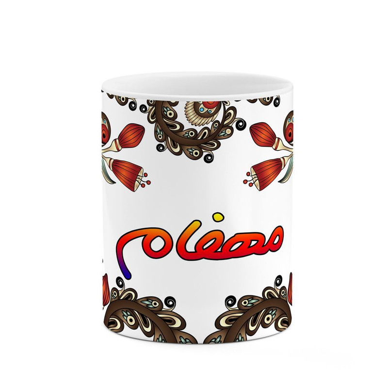 ماگ ( جعبه کادویی رایگان)     اسم مهفام  سنتی گل و بته کد mgh47801