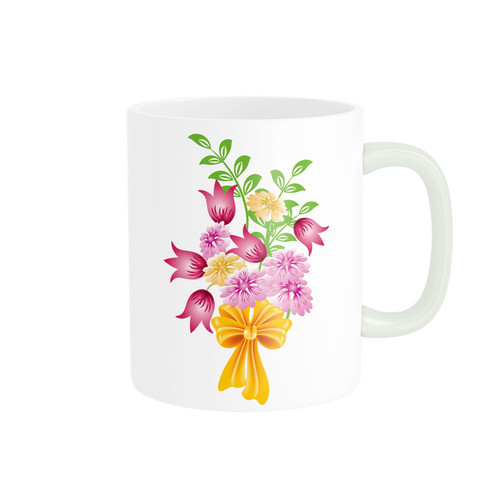 ماگ ( جعبه کادویی رایگان) دسته گل کد DKC157
