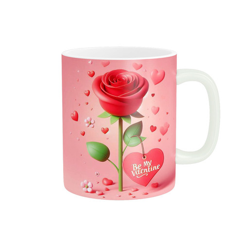 ماگ ( جعبه کادویی رایگان) گل رز عاشقانه کد 1064