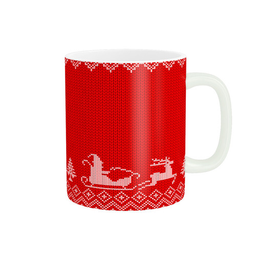 ماگ ( جعبه کادویی رایگان) بافت زمستانی کد 529