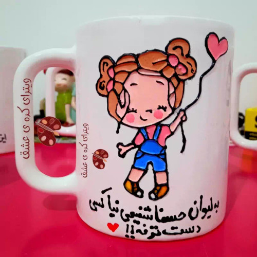ماگ ( جعبه کادویی رایگان) دخترانه قابل سفارش با تمامی اسم ها عاشقانه