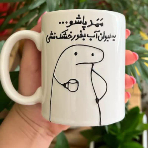 هدیه سفارشی ماگ ( جعبه کادویی رایگان) طنز فلورک قابل تغییر به سلیقه شما